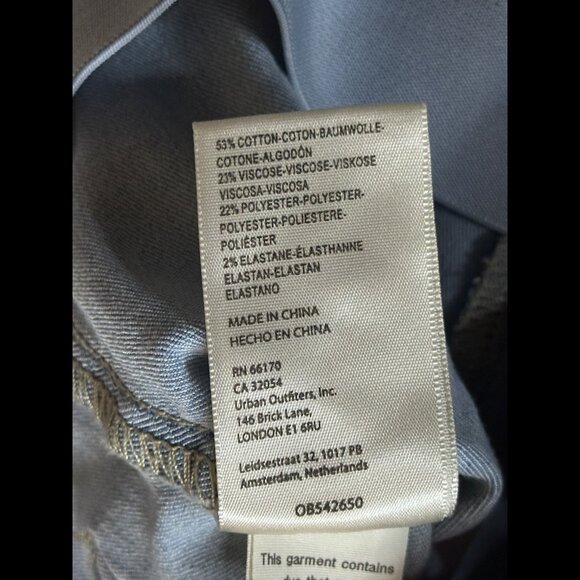 Free People Jeans 24 Blue Acid Wash Denim Penny Pull On Low Rise Bell Bottom - Picture 5 of 6